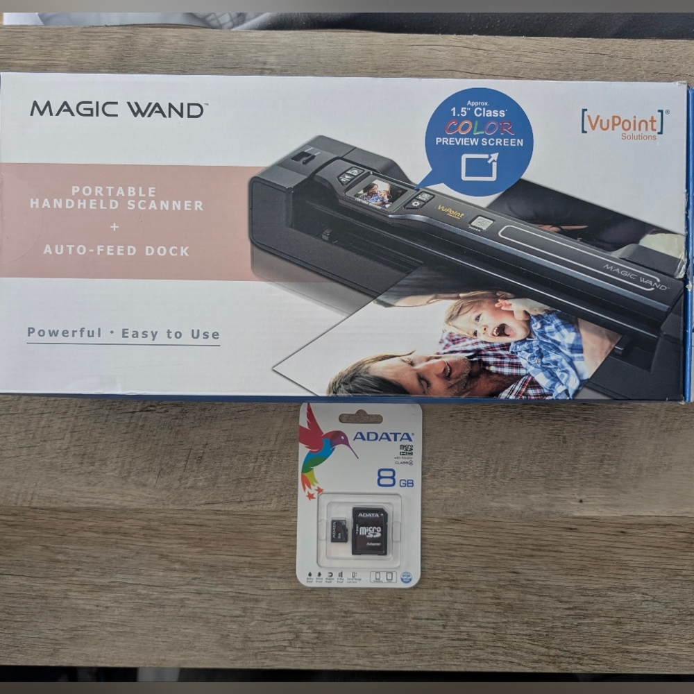 Vupoint Solutions Magic Wand Portable Scanner with Color LCD Display